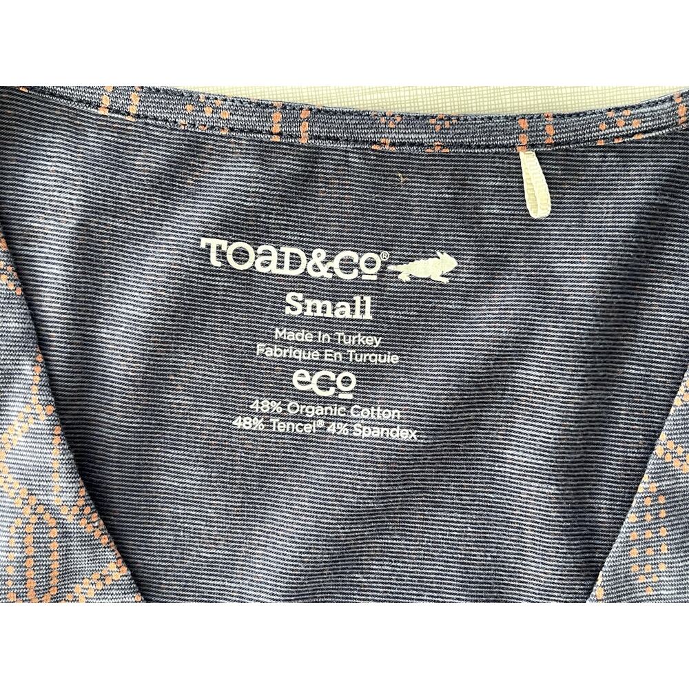 Toad&Co Sz S Cue Wrap Dress Gray Stretch Wicking A-Line Active Travel Vacation - Picture 16 of 16